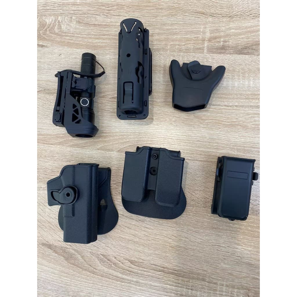 ซองหนังสำหรับ G17 19 22 ซองใส่ปืนที่รัดมือขวายุทธวิธีพร้อมกระเป๋านิตยสาร ซองใส่นิตยสารสากล ซองใส่นิตยสาร9mm รูปที่ 4