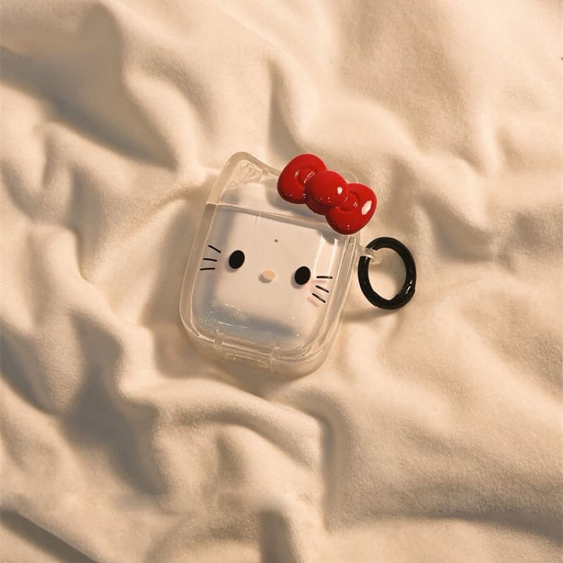 Hello Kitty เคสแอร์พอต คิตตี้ airpods4 , airpods pro2 ,airpods3 , airpods pro ใช้ได้ น่ารักมากมีที่ห้อย รูปที่ 5