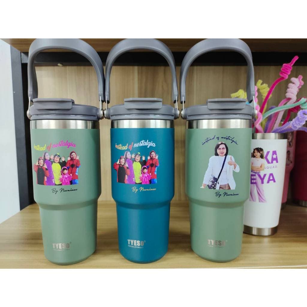 แก้วเก็บความเย็นTYEso ขนาด 900ml เลเซอร์รูปหรือข้อความตามสั่ง ดีไซน์สวย คุณภาพดี รูปที่ 4
