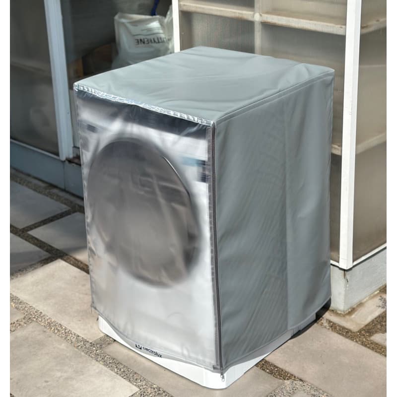 ผ้าคลุมเครื่องซักผ้า ฝาหน้า หน้าใส กันUV กันน้ำ 100% วัสดุPVC 0.7 สามารถใส่ได้ทุกยี่ห้อ รูปที่ 2