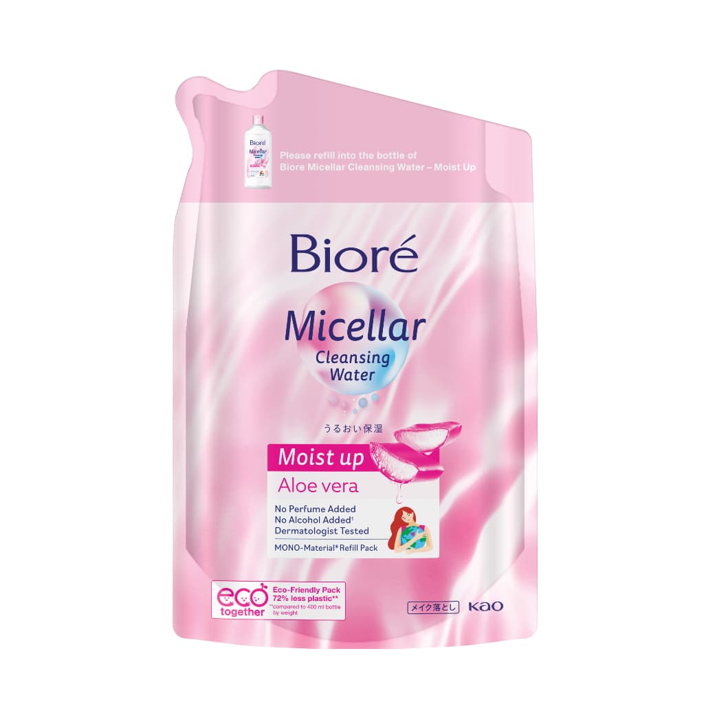 บิโอเร คลีนซิ่ง วอเตอร์ ซอฟเท่น อัพ ถุงเติม 330มล Biore Cleansing Water Soften up Refill 330ml เช็ดเครื่องสำอาง รูปที่ 2