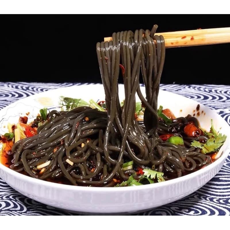 เส้นรากเฟริน์ หม่าล่า เส้นก๋วยเตี๋ยว เส้นบะหมี่ดำ เพื่อสุขภาพ แคลต่ำ เส้นเหนียวนุ่มหนึบ รูปที่ 3