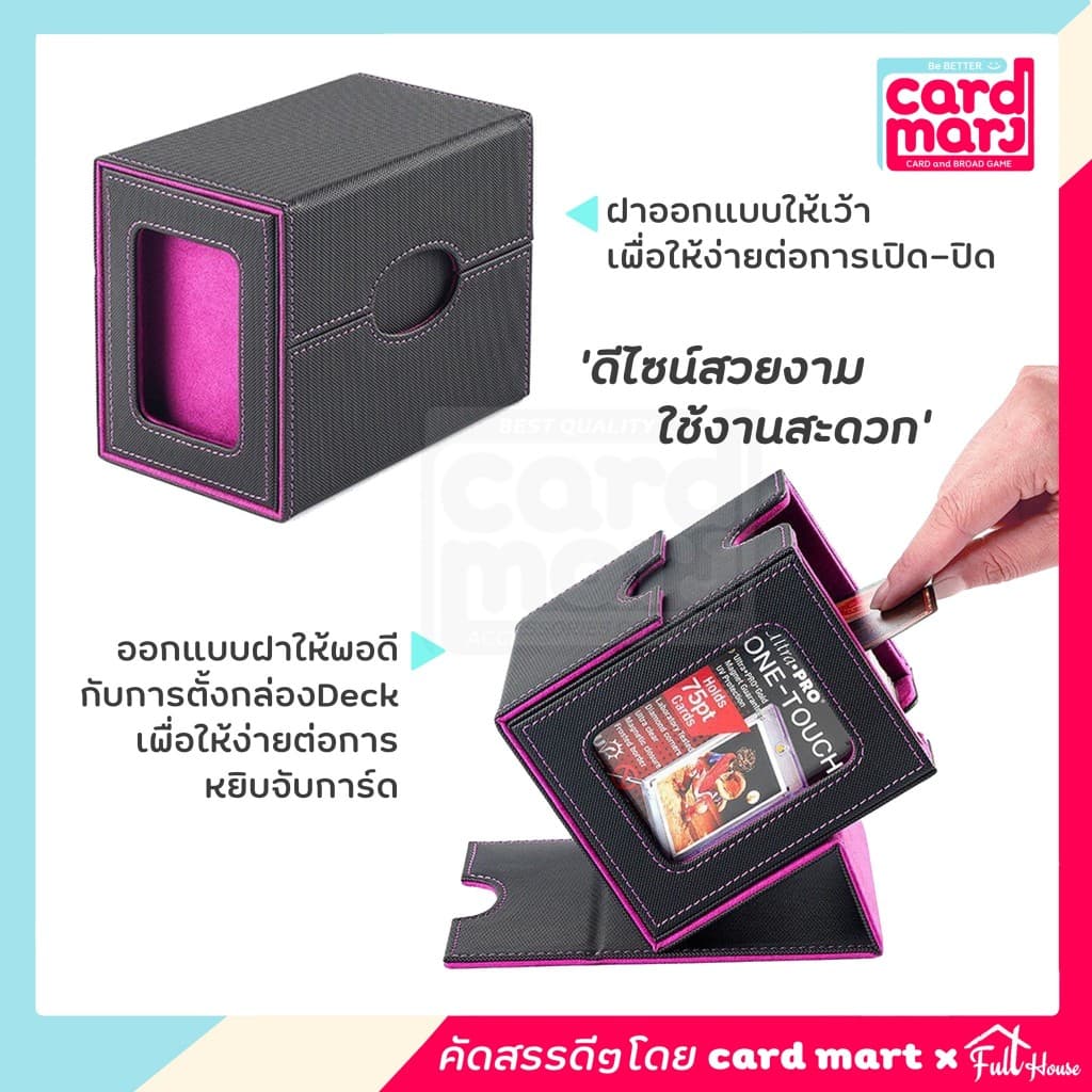 ￼ กล่อง DECK แบบ 4PP Magnetic Deck box กล่องเดก ใส่การ์ด สะสมการ์ด จัดเก็บการ์ด ก.Deckแบบ4PP รูปที่ 5