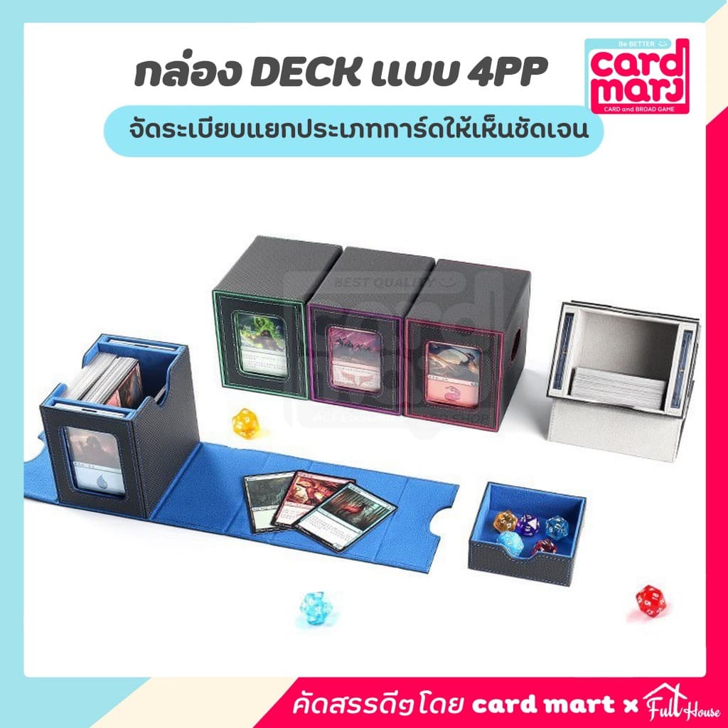￼ กล่อง DECK แบบ 4PP Magnetic Deck box กล่องเดก ใส่การ์ด สะสมการ์ด จัดเก็บการ์ด ก.Deckแบบ4PP รูปที่ 3