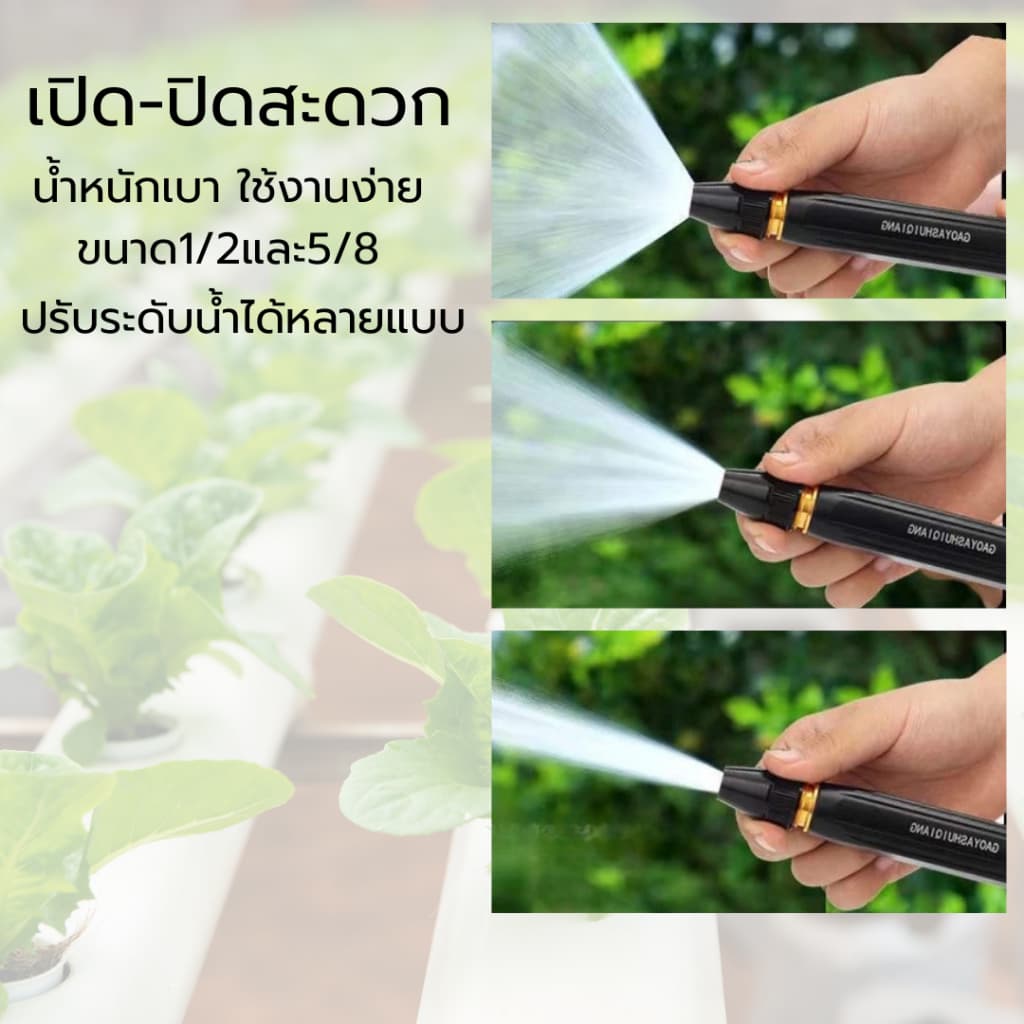 หัวฉีดน้ำแรงดันสูง ปืนสเปรย์ฉีดน้ํา อลูมิเนียมอัลลอย + พลาสติก ชุบทองแดง สําหรับล้างรถยนต์ รูปที่ 5