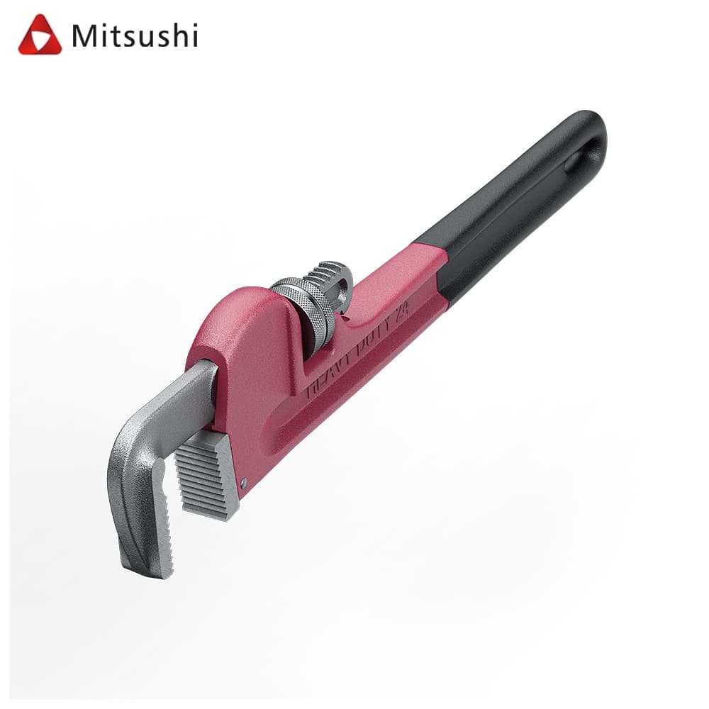 Mitsushi ประแจคอม้า ประแจจับท่อ ประแจจับแป๊ป 8/10/12/14/18/24นิ้ว ประแจขันท่อ จับแป๊บ ขาเดี่ยว Pipe Pliers ประแจท่อ รูปที่ 6