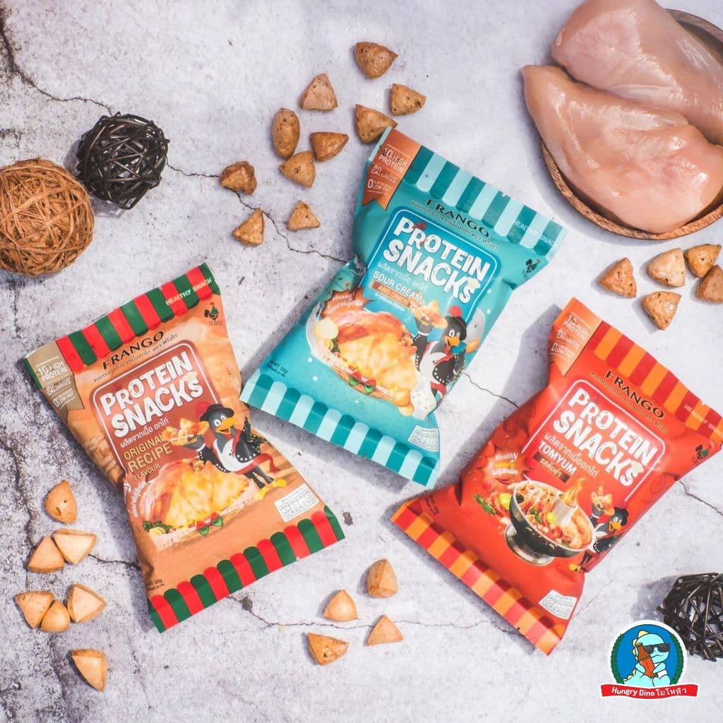 ฟรังโก้ Frango โปรตีนสแน็ค ขนมอกไก่อบกรอบ 22 กรัม ไม่ทอด โปรตีนสูง10กรัม ไขมันต่ำขนมอกไก่ รูปที่ 2