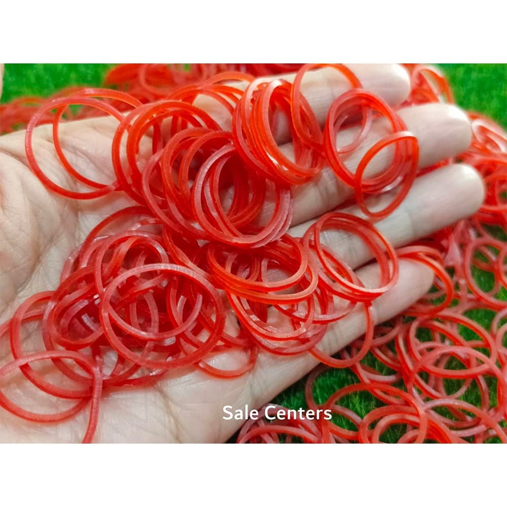 หนังยางรัดแหนม สีแดง หนังยางจิ๋ว ขนาดวง 2 cm. ยางจิ๋ว วงเล็ก ยางวงเล็ก mini Rubber band รูปที่ 6