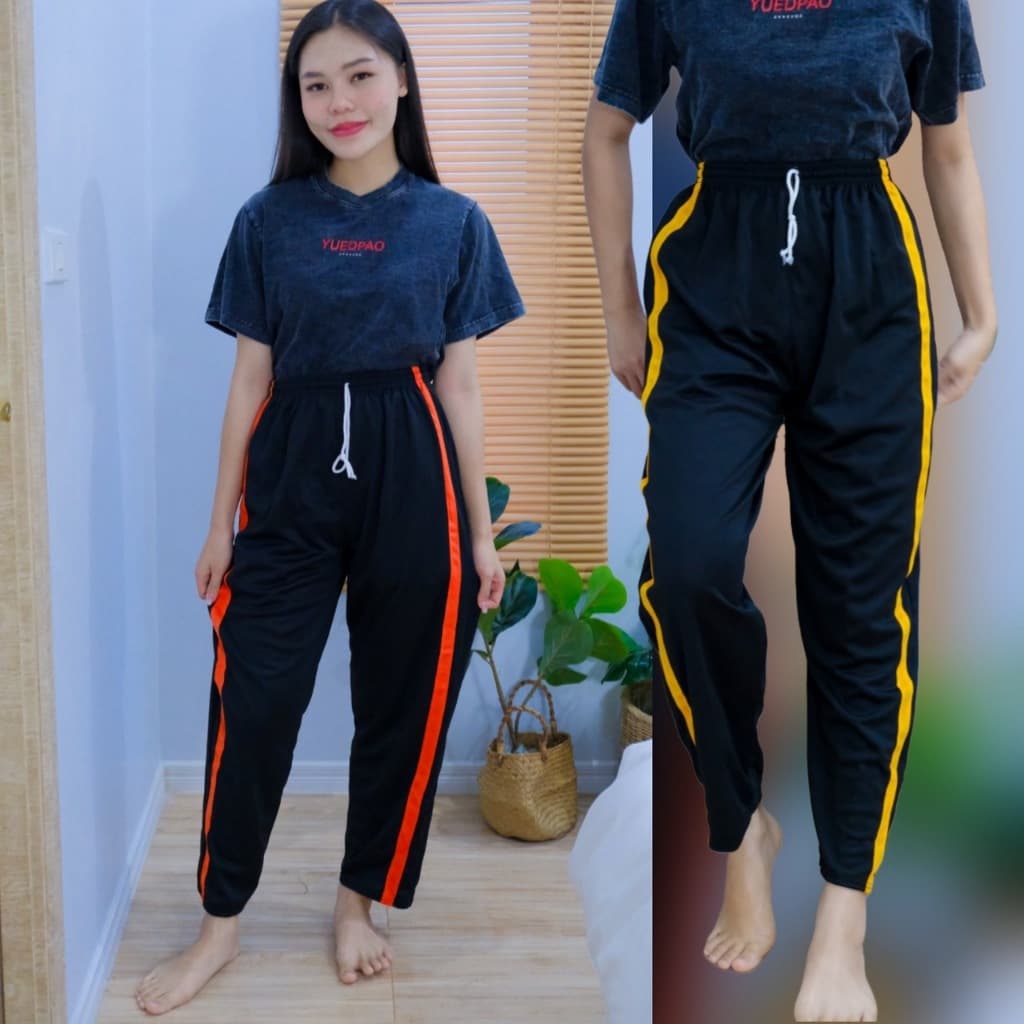 กางเกงวอร์มขาปล่อยแถบใหญ่ ผ้าวอร์ม ใส่สบายใส่ได้ทุกเพศ ทั้งชาย หญิง รูปที่ 5