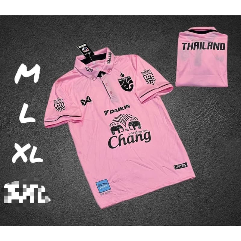 เสื้อกีฬาเสื้อบอลชายคอปกปักโลโก้ทีมชาติไทยเสื้อกีฬาโปโลชาย รูปที่ 4