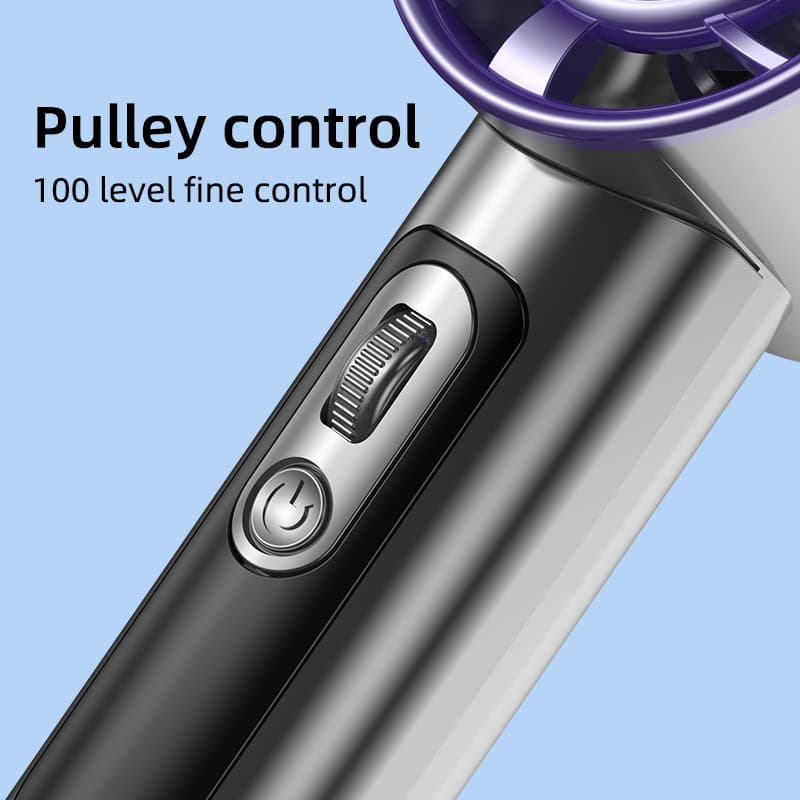 พัดลมพกพา Turbo Fan 100-Speed, USB พัดลมมือถือ Pocket Mini Fan Type-C ชาร์จเร็ว รูปที่ 3