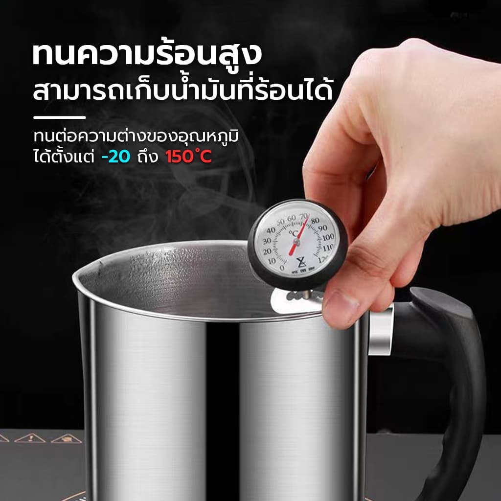 Alechaung หม้อกรองน้ํามันสแตนเลส 304สแตนเลส ที่กรองน้ํามัน 1.3/1.8L หม้อกรองน้ํามัน oil filter pot รูปที่ 5