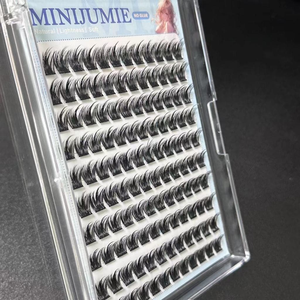 minijumieทุ่งบริสุทธิ์ขนตาปลอมไร้กาวความจุขนาดใหญ่ 5D ขนตาปลอมแบบมีกาวในตัว ขนตาธรรมชาติแบบใช้ซ้ำได้ รูปที่ 4