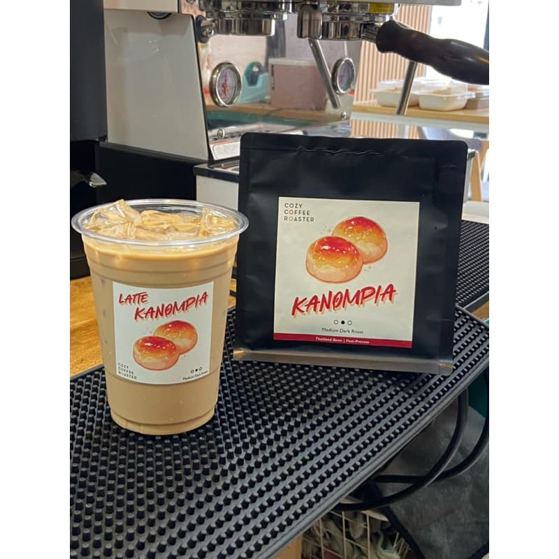 เมล็ดกาแฟคั่ว กลางเข้ม "ขนมเปี๊ยะ" Kanompia Coffee Bean กาแฟขนมเปี๊ยะ รูปที่ 2