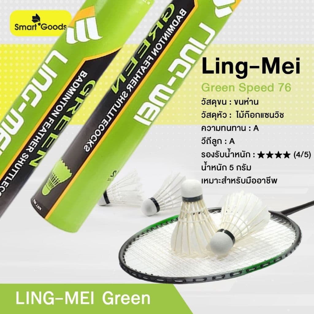 ลูกแบดมินตัน LingMei นำเข้าจากมาเลเซีย รูปที่ 3