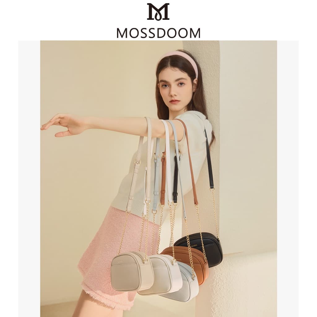 MOSSDOOM Hiraki Bag กระเป๋าสะพายไหล่ขนาดเล็กสําหรับผู้หญิง สีมินิมอล มีห้าสีให้เลือก เข้ากับทุกวัย รูปที่ 5