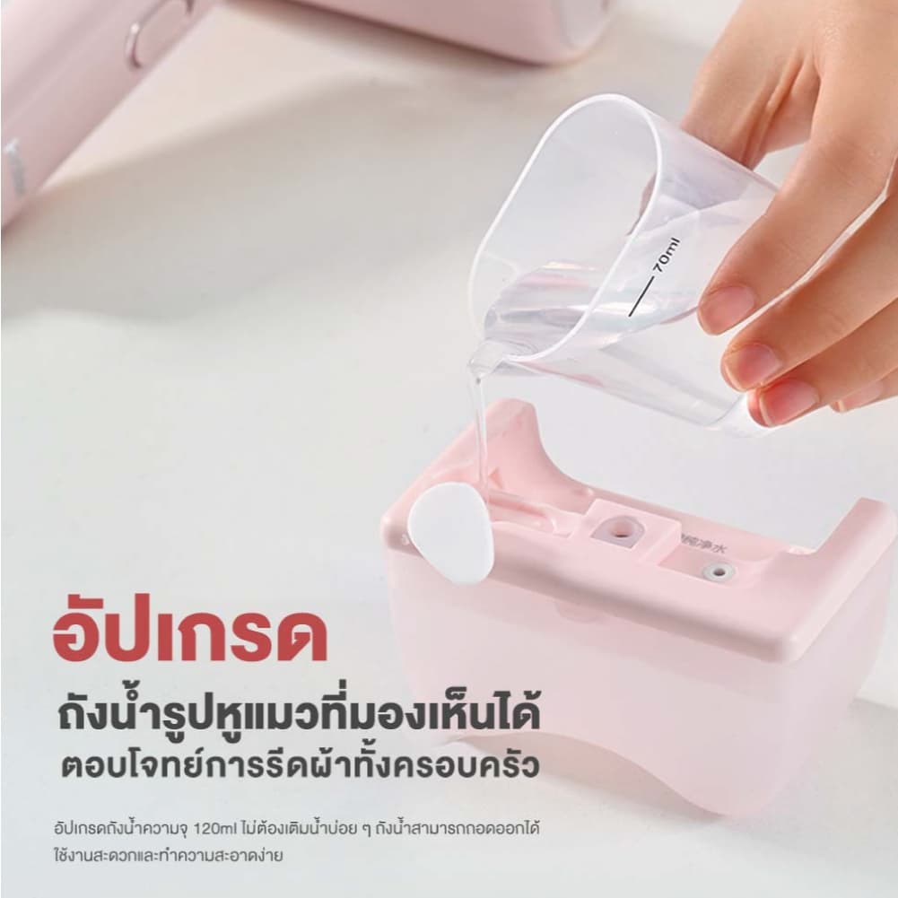 Haier เครื่องรีดไอน้ำแบบพกพา เตารีดพกพา เตารีดไอน้ำ รุ่น HSS-W1209 รูปที่ 6