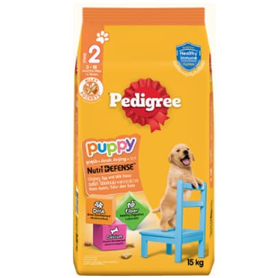 Pedigree เพดดิกรี ลูกสุนัข ไก่ไข่ และนม 15 kg. รูปที่ 3