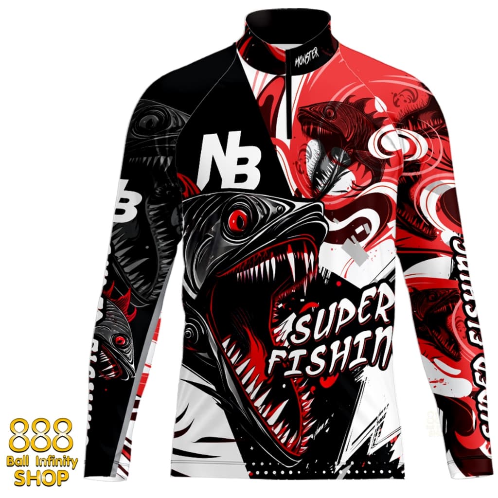 เสื้อตกปลา,ปั่นจักรยาน Set สี 43 SUPER FISHING มีให้เลือก 4 สี ป้องกันแสง UV รูปที่ 4