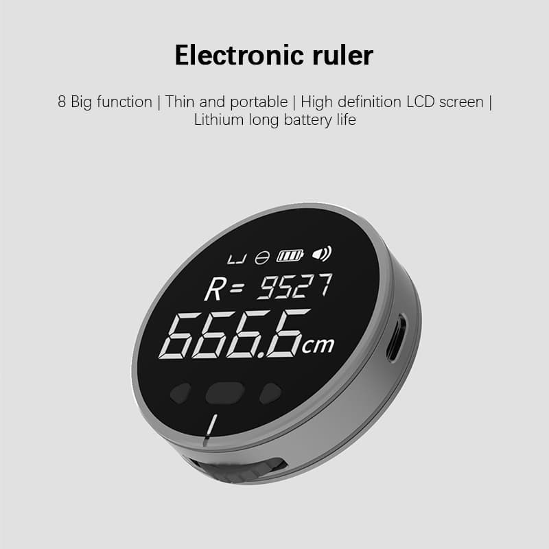 Duka Measuring Instrument เครื่องวัดอัจฉริยะ ไม้บรรทัด มี 8 ฟังก์ชั่น Tape Measure วัดขนาด เครื่องวัดระยะ รูปที่ 3