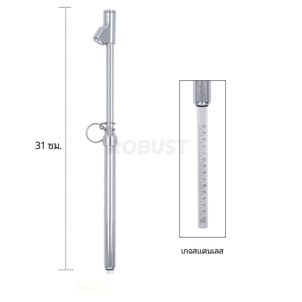 เกจ์วัดลมแรงดันลม 2 หัว 10-150 psi สำหรับรถยนต์ ระบรรทุก จักรยาน และมอเตอร์ไซค์ และอื่นๆ รูปที่ 5