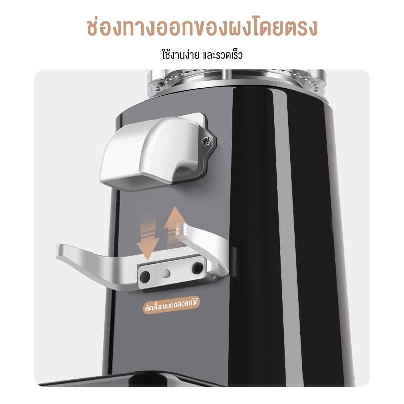 LENODI เครื่องบดกาแฟ เครื่องบดเมล็ดกาแฟ เครื่องไฟฟ้า แบบปรับได้ระดับและมืออาชีพ 900N Coffee grinder รูปที่ 7