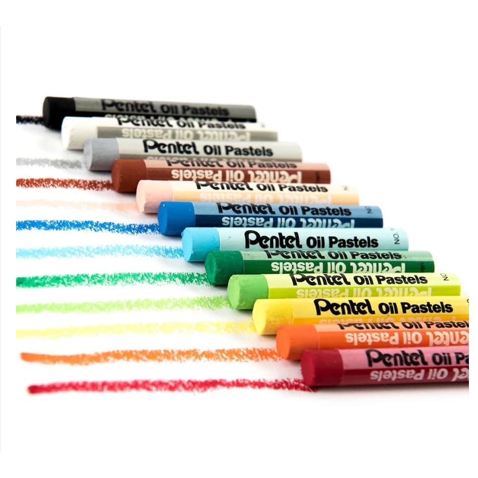 Pentel สีชอล์ค เพนเทล 12 / 16 / 25 / 36 / 50 สี Pentel Oil Pastel สีชอล์คน้ำมัน สีชอล์ก รูปที่ 2