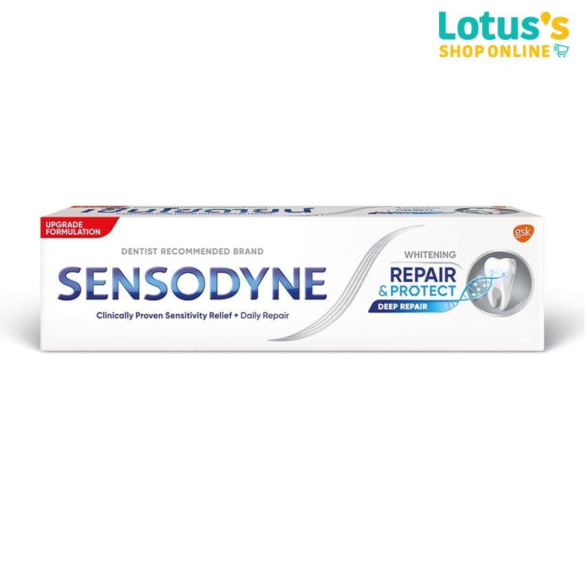 เซ็นโซดายน์ ยาสีฟันรีแพร์แอนด์โพเท็ค ไวท์เทนนิ่ง 100 กรัม SENSODYNE REPAIR PROTECT WHITENING 100 G. รูปที่ 1