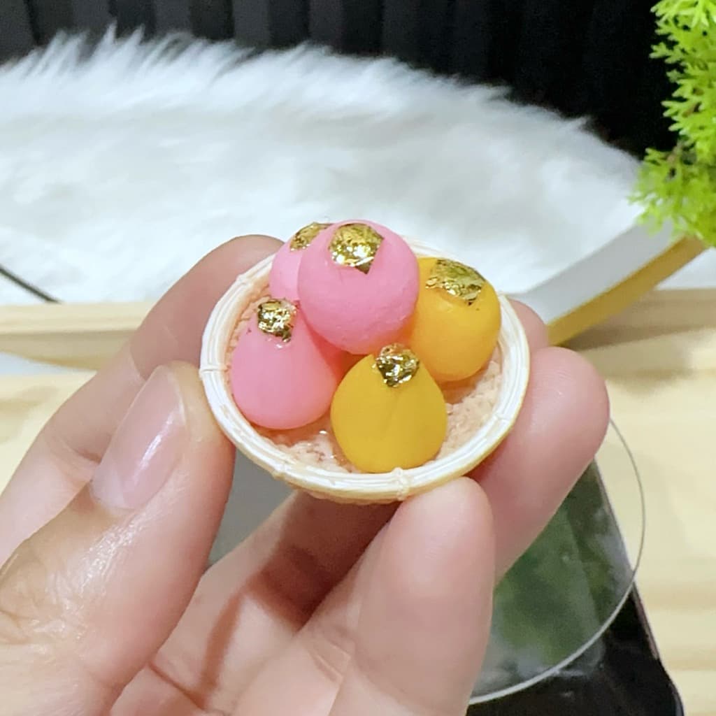 ของไหว้พระพิฆเนศ ตะกร้าโมทกะลาดูจิ๋ว น่ารักมากกกก รูปที่ 6