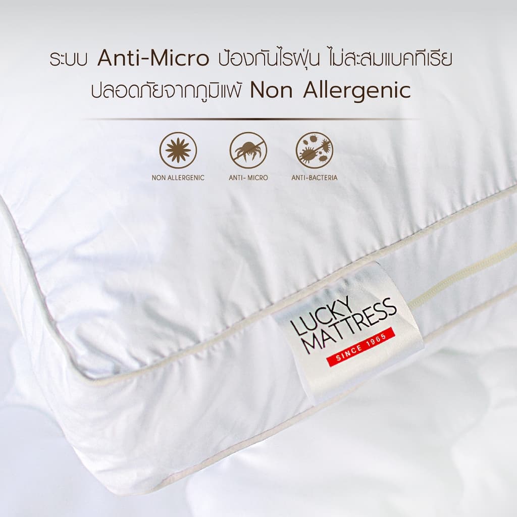 LUCKY mattress หมอนหนุน HOTEL SMART PILLOW เส้นใย MICROGEL CLOUDSPRING รูปที่ 6