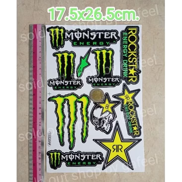 1แผ่น สติ๊กเกอร์แต่งรถ 7"x10.5"นิ้ว ติดรถ มอเตอร์ไซด์ รถยนต์ รูปที่ 4