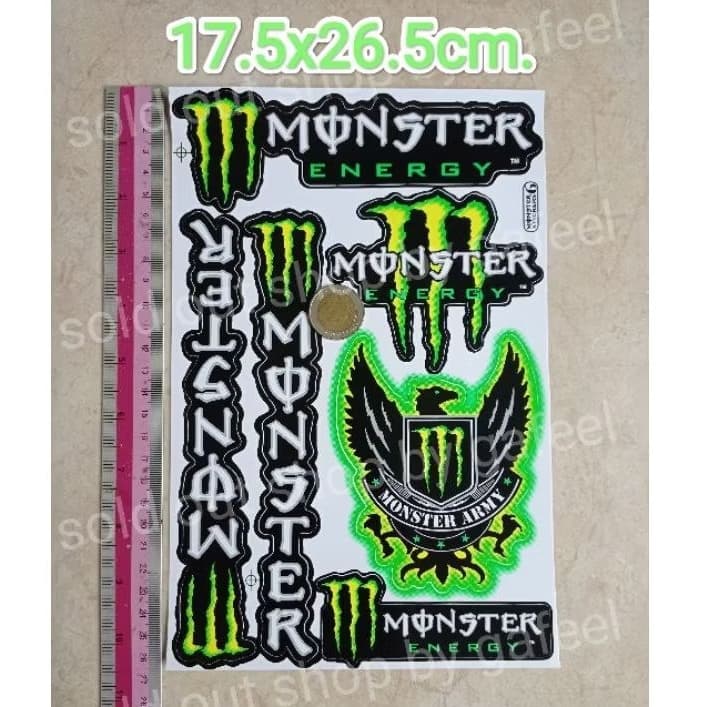 1แผ่น สติ๊กเกอร์แต่งรถ 7"x10.5"นิ้ว ติดรถ มอเตอร์ไซด์ รถยนต์ รูปที่ 5
