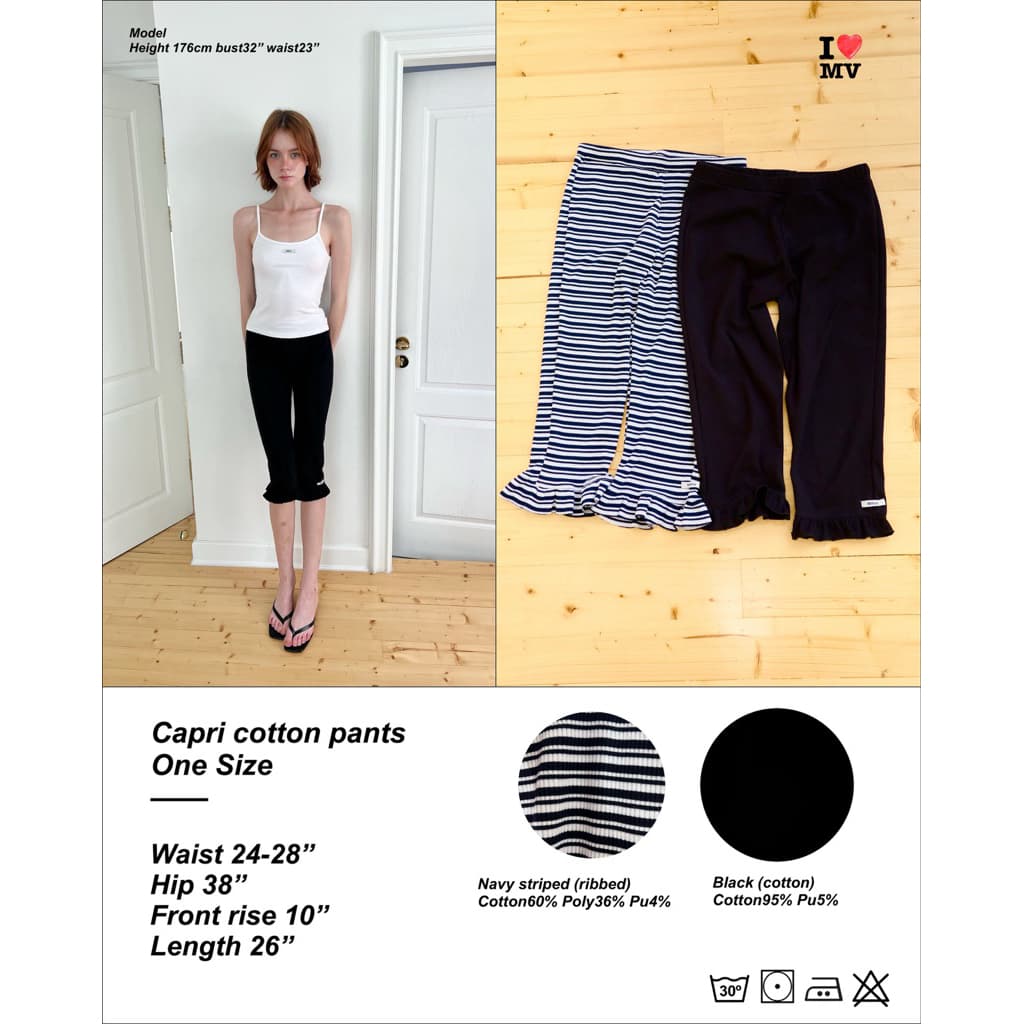 MVBKK CAPRI PANTS กางเกงสามส่วนเข้ารูป รูปที่ 2