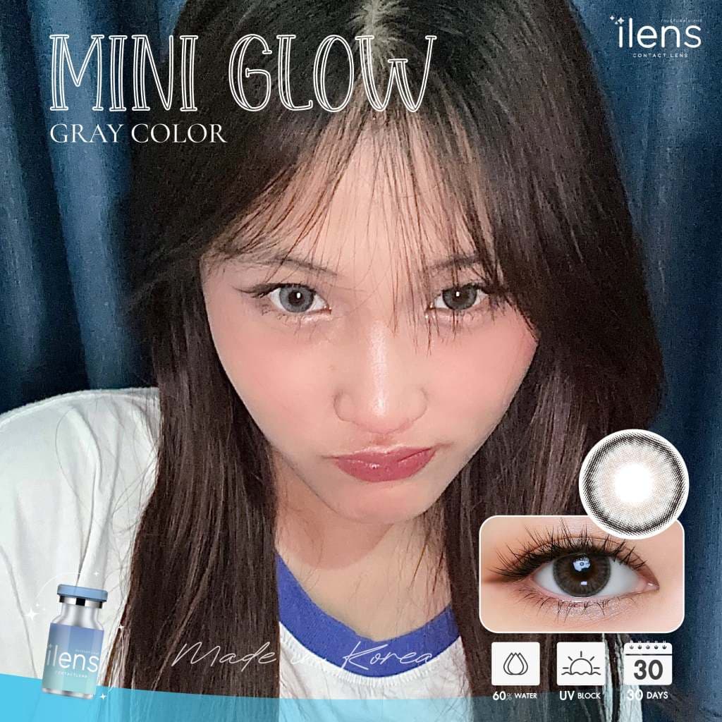 คอนแทคเลนส์ขนาดกลางMini Glow Brown/Gray รูปที่ 5