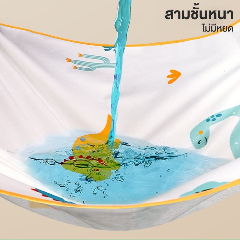 ผ้ารองกันเปื้อน ที่นอน กันน้ำ 6ฟุต/ 5ฟุต/ 3.5ฟุต รัดมุม นุ่ม ที่นอนกันน้ำ ผ้ารองฉี่ ปลอกหมอนไม่มี รูปที่ 4