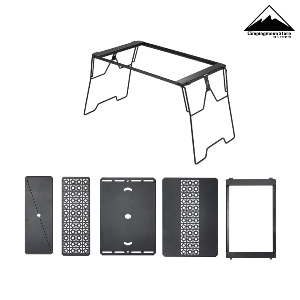 โต๊ะเหล็กพับ Campingmoon รุ่น CK-3650 | IGT 2 Unit พร้อมอุปกรณ์เสริม สามารถต่อออกข้างได้ รูปที่ 1