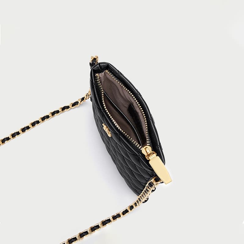 Mini Phone bag กระเป๋าสะพายข้างใส่มือถือ หนังPU สไตส์เกาหลี พร้อมโซ่ กระเป๋าสะพายข้างผู้หญิ รูปที่ 9