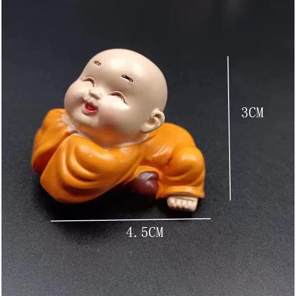 E9 8 ชิ้น เณรน้อย สร้างสรรค์พระภิกษุสงฆ์เล็ก ๆ น้อย ๆ ตุ๊กตาเรซิน, ของขวัญวันเกิด, ตกแต่งรถตุ๊กตา, เค้กตกแต่ง รูปที่ 7