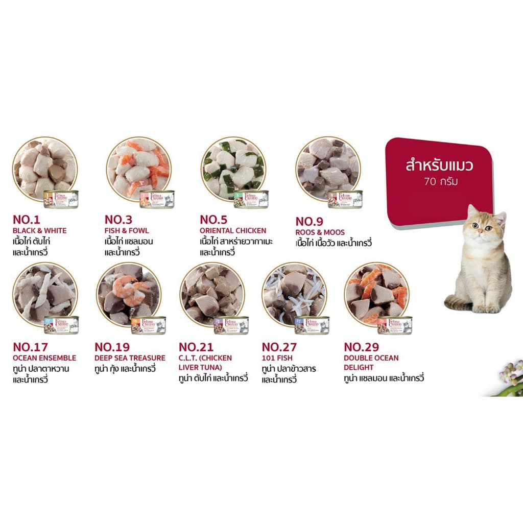 Felina Canino Premium Cat food อาหารเปียกแมว ขนาด70g รูปที่ 2