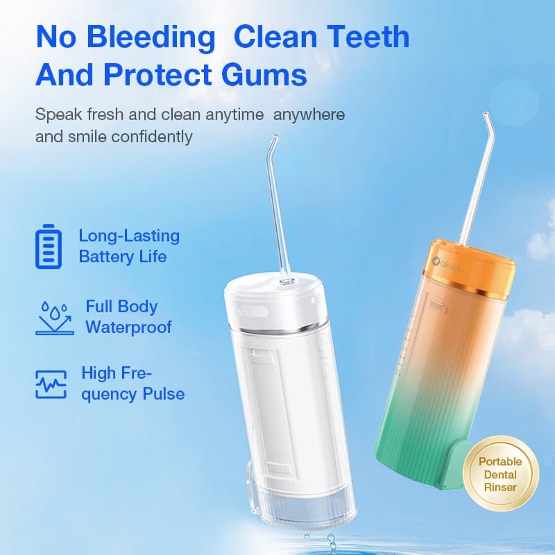 Airuidu CF500 Water Flosser 160ml ไหมขัดฟันพลังน้ำ IPX7 กันน้ำ น้ำ ทำความสะอาดฟัน กันน้ำ Cavity Care รูปที่ 3