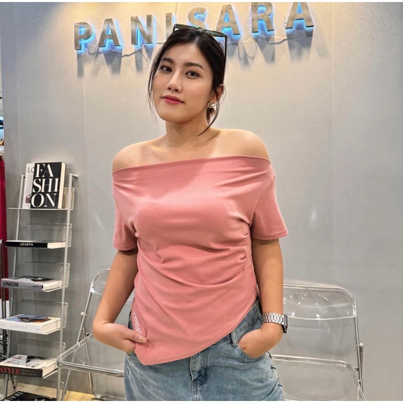เสื้อปาดไหล่ปลายวีปัก PANISARA รูปที่ 6