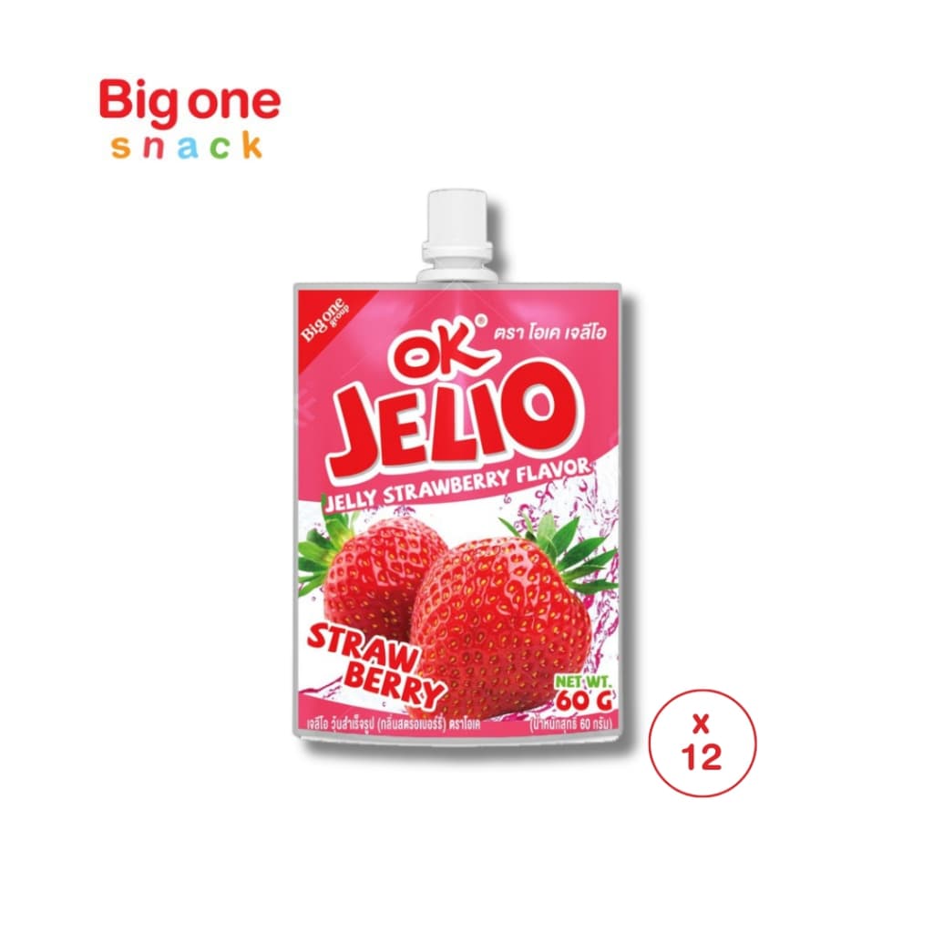 โอเค เจลิโอ รสผลไม้ 60ก. OK Jelio Jelly Drink Fruit Flavor 60g. รูปที่ 6