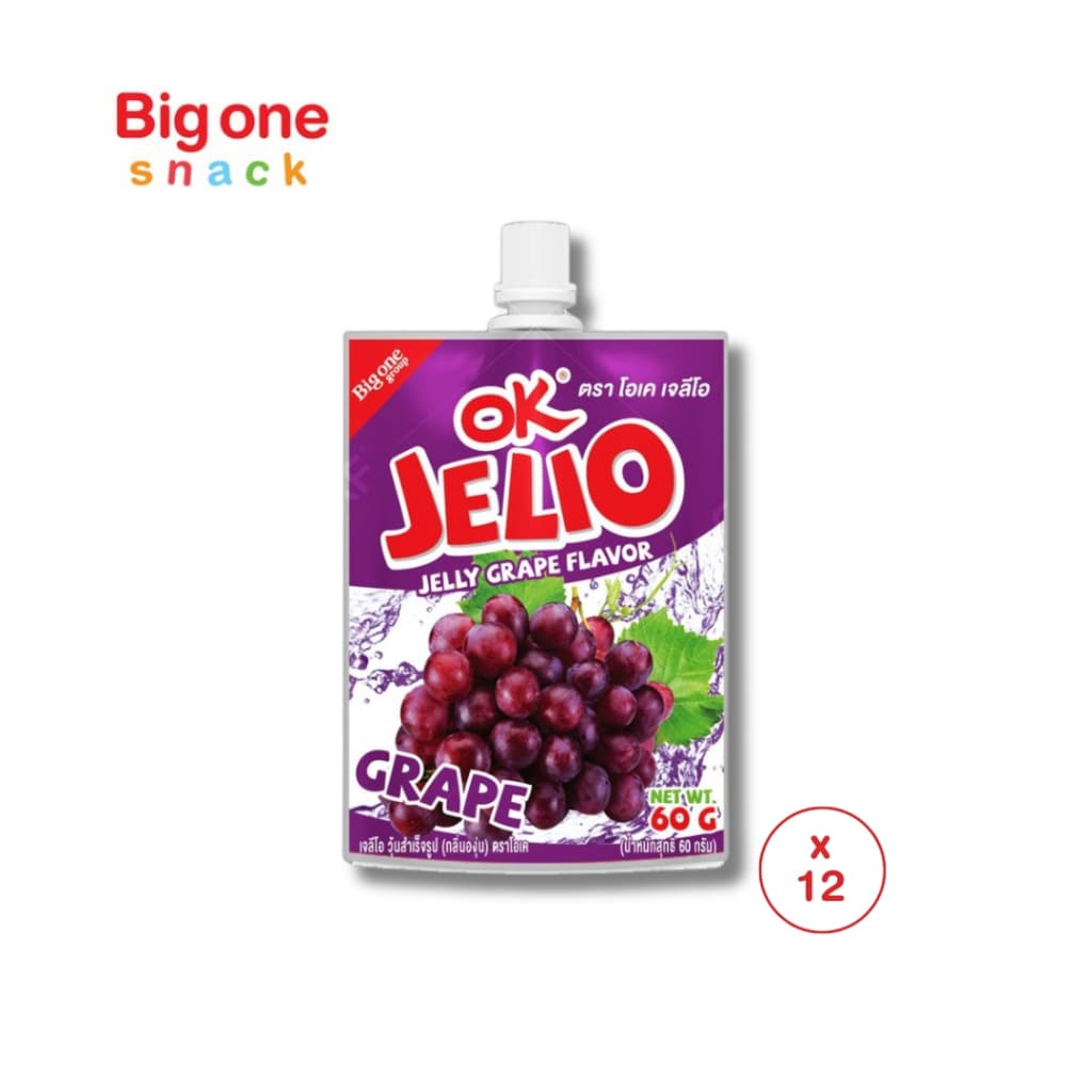 โอเค เจลิโอ รสผลไม้ 60ก. OK Jelio Jelly Drink Fruit Flavor 60g. รูปที่ 4
