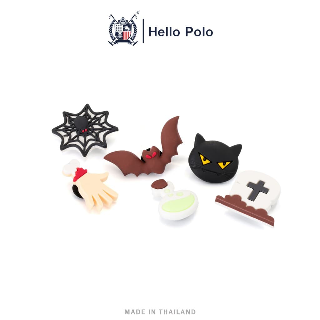 Hello Polo อุปกรณ์ตกแต่งกระเป๋าชายหาด Jibbitz น่ารัก คาแรกเตอร์การ์ตูน ผู้หญิงกระเป๋าถืออุปกรณ์ตกแต่ง รูปที่ 3