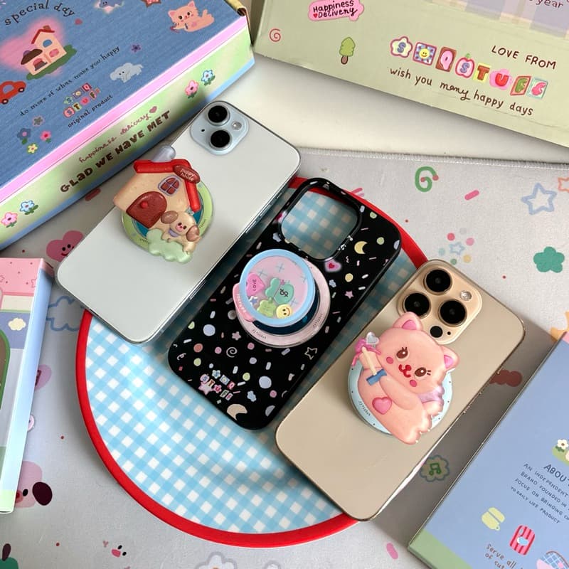 กริปตอกแม่เหล็ก ติดกับเคสแม่เหล็กเท่านั้น‼ หรือสติกเกอร์แม่เหล็ก น่ารักพิเศษ แม่เหล็กแรง รูปที่ 6