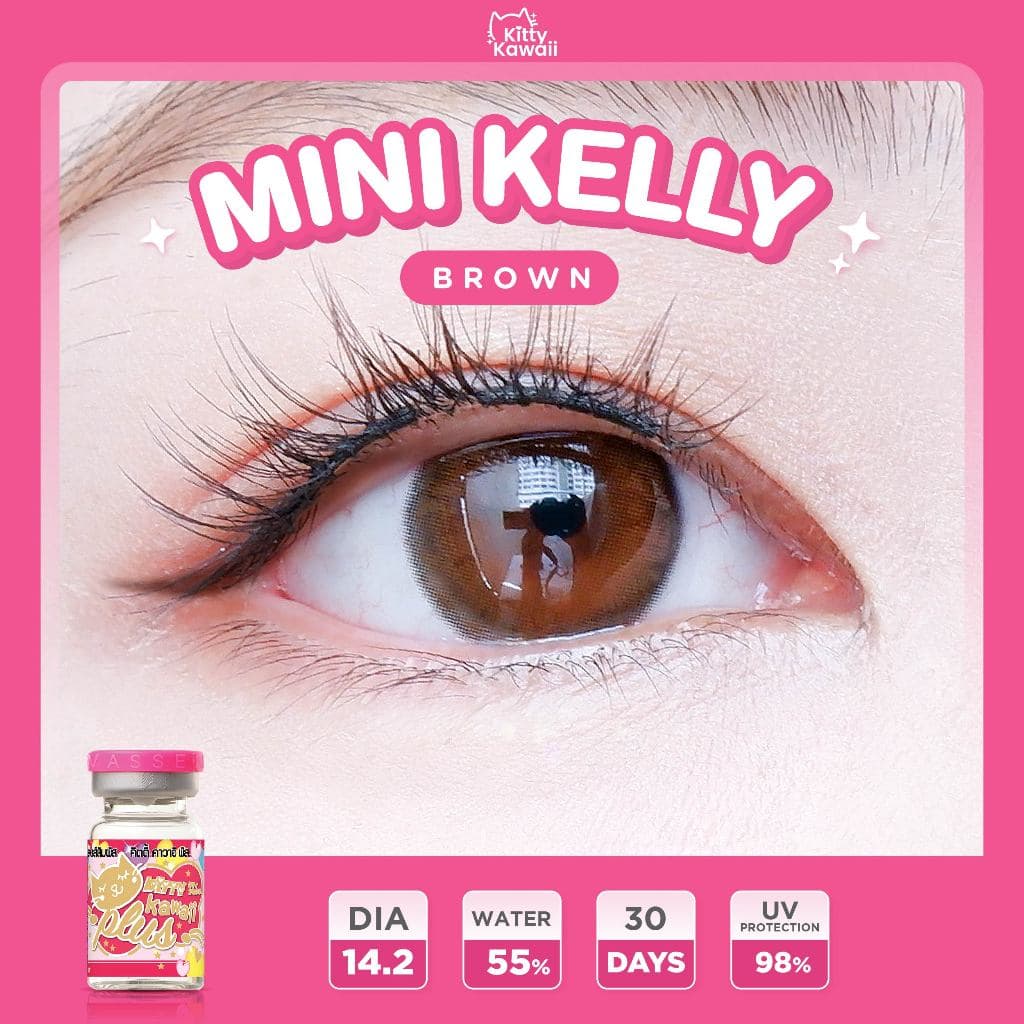 Kitty Kawaii Contact Lens : Mini Kelly - คอนแทคเลนส์รายเดือนคิตตี้ คาวาอิ พัส รูปที่ 3