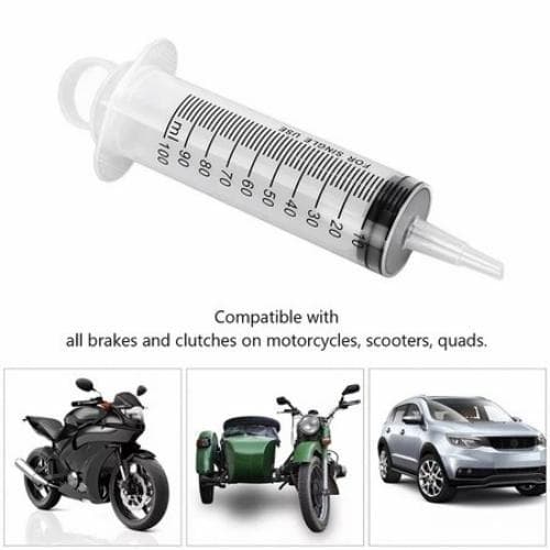 ไฮดรอลิกดิสก์เบรกเครื่องมือยุบ Disc Brake น้ำมันแร่ปล่อยของเหลวชุดยุบ 100ML เข็มฉีดยา 40 ซม. เครื่องมือทั่วไปสำหรับท่อ รูปที่ 7