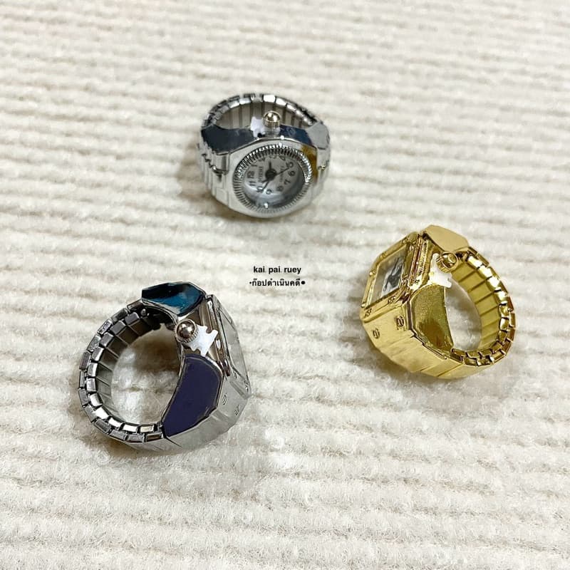 แหวนนาฬิกา Sz.54-58mm+ มีถ่าน พร้อมใช้งาน รูปที่ 4