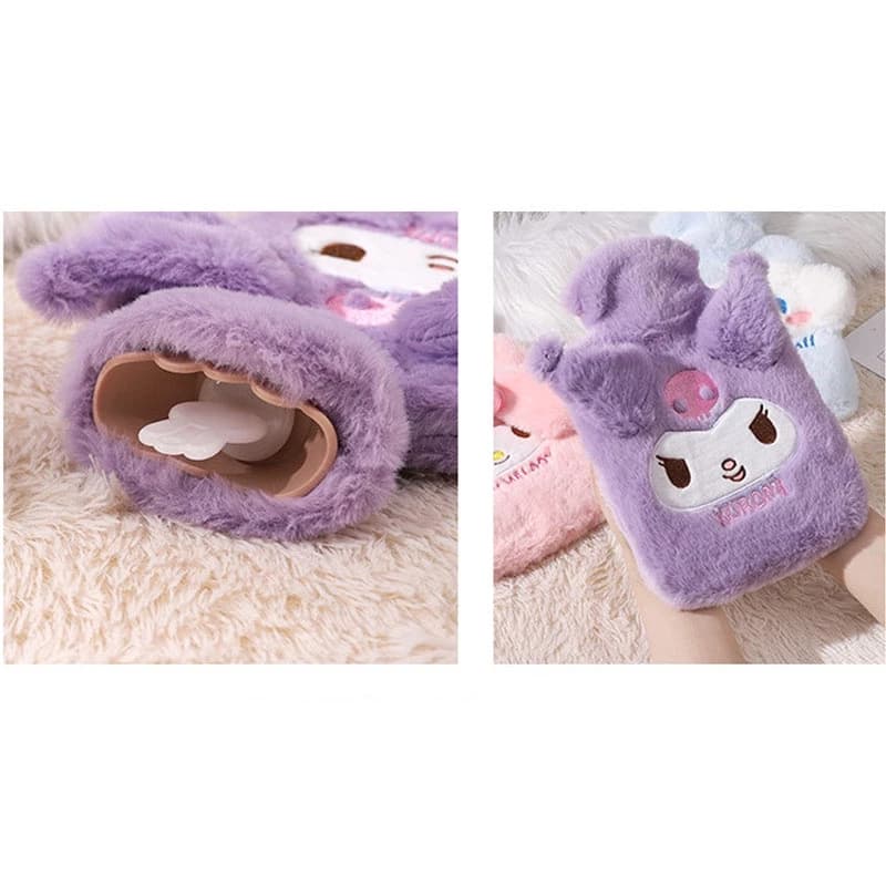 จัดส่งทันทีถุงน้ำร้อน Sanrio มีที่สอดมือ 1000ml. กระเป๋าน้ำร้อนลายการ์ตูน ประคบ ประจำเดือน น่ารักกระเป๋าน้ำร้อน รูปที่ 8