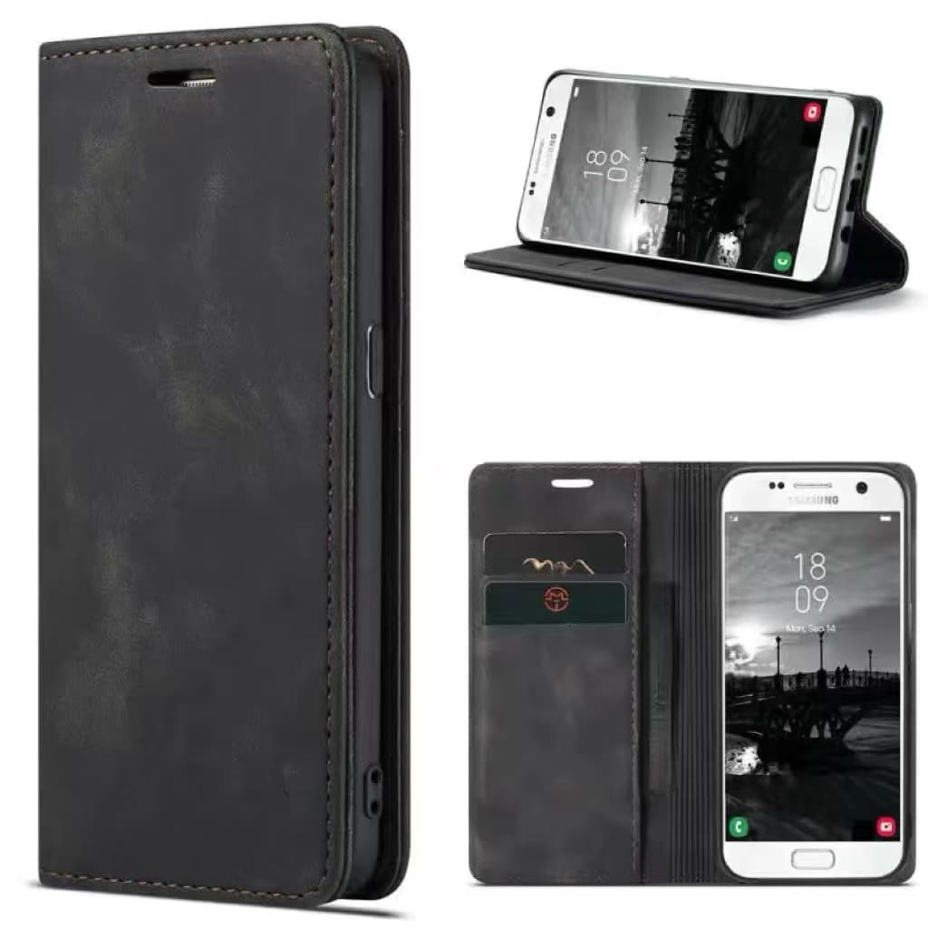 เคสฝาพับหนัง Xunte สำหรับ Samsung A16 A26 A36 A56 A06 4G A06 5G A05 A05S S24FE กระเป๋า ใส่บัตรได้ ตั้งได้ รูปที่ 1